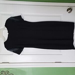 Little Black Dress size 8 by Donna Morgan with lace sleeves elegant/formal